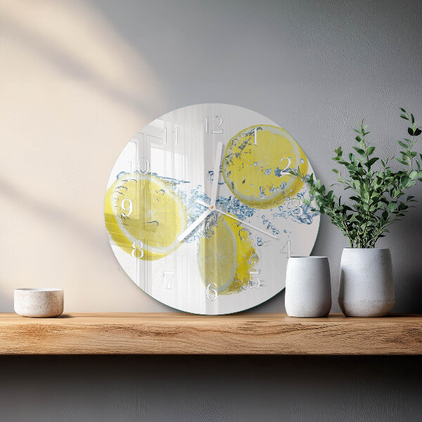 Round wall clock Lemons