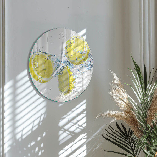 Round wall clock Lemons