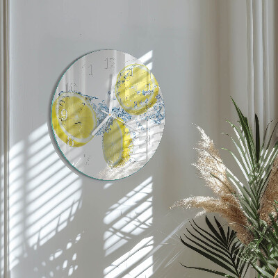 Round wall clock Lemons