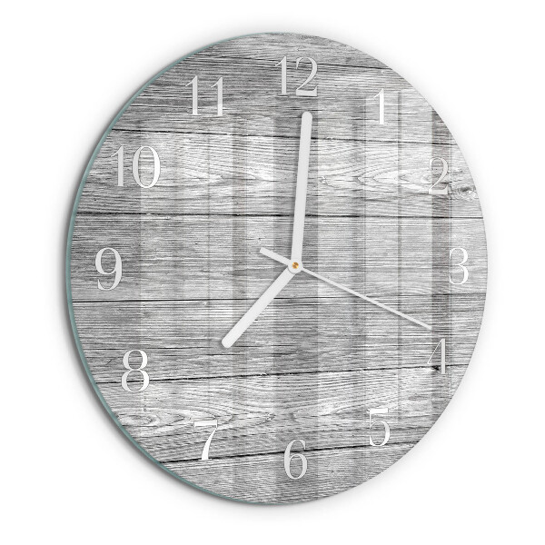 Round wall clock Gray wood