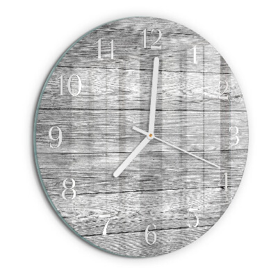 Round wall clock Gray wood