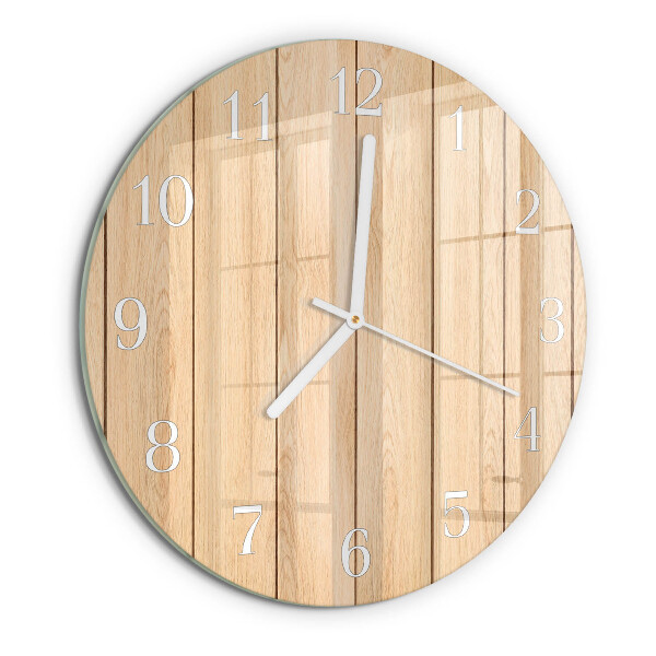 Round wall clock Wood