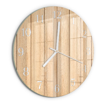 Round wall clock Wood