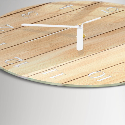 Round wall clock Wood