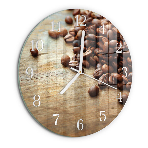 Round wall clock Coffee Beans