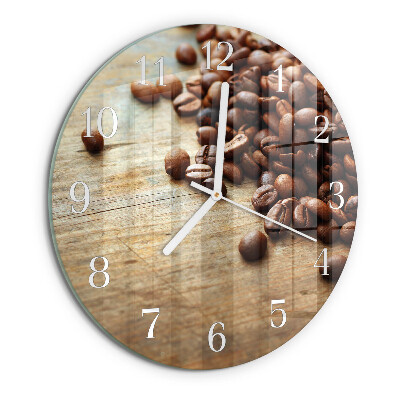 Round wall clock Coffee Beans