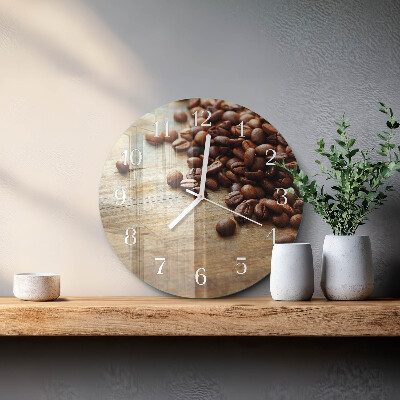Round wall clock Coffee Beans