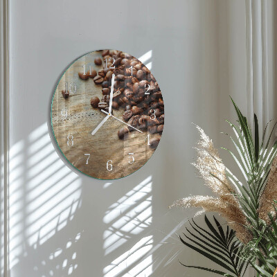Round wall clock Coffee Beans