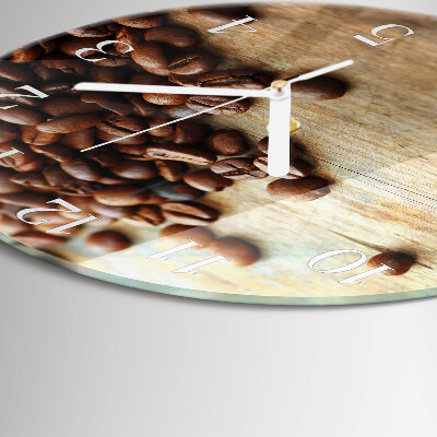 Round wall clock Coffee Beans