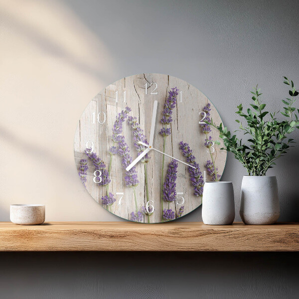 Round wall clock Lavender