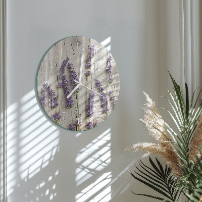 Round wall clock Lavender