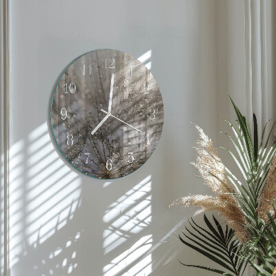 Round wall clock Dew drops