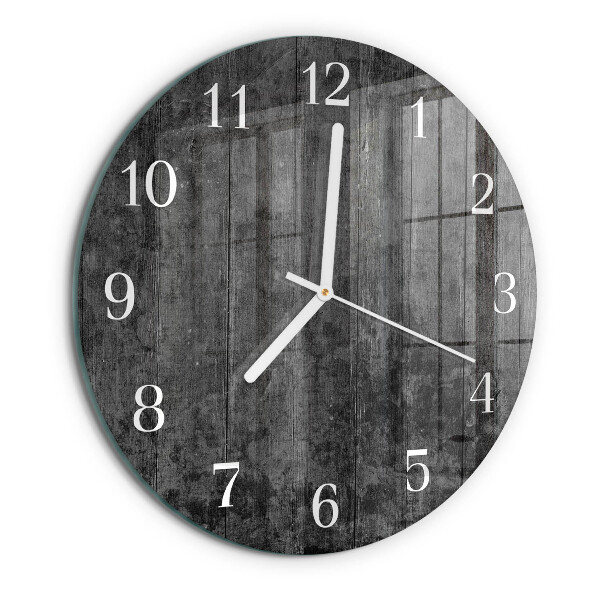 Round wall clock Wood