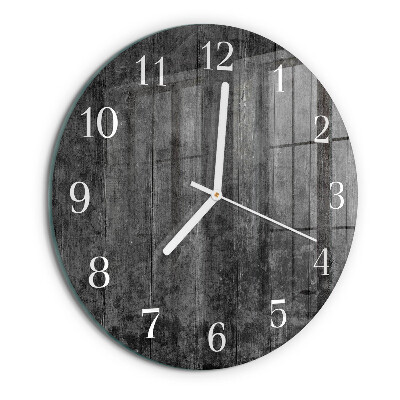 Round wall clock Wood