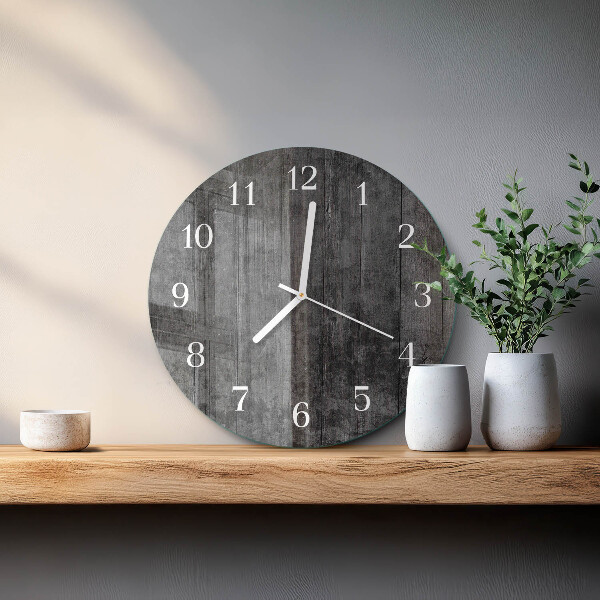 Round wall clock Wood