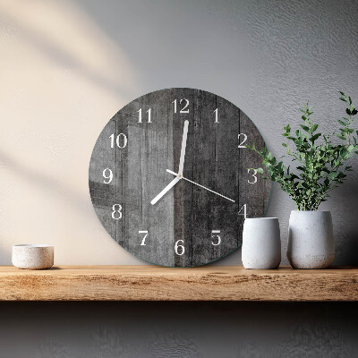 Round wall clock Wood