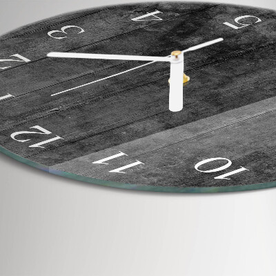 Round wall clock Wood