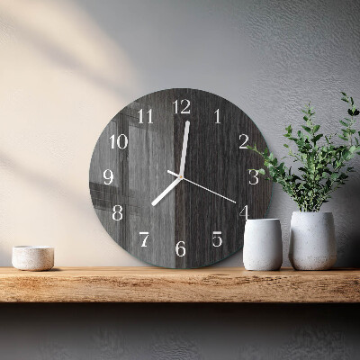 Round wall clock Wood
