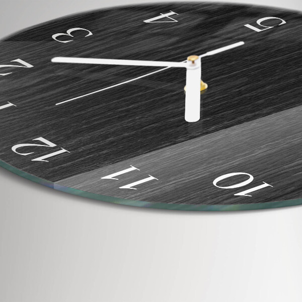 Round wall clock Wood