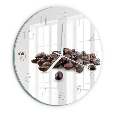 Round wall clock Coffee Beans