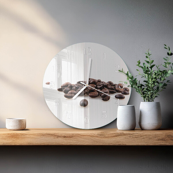 Round wall clock Coffee Beans