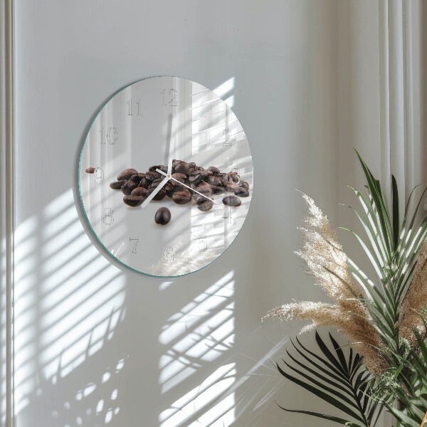 Round wall clock Coffee Beans