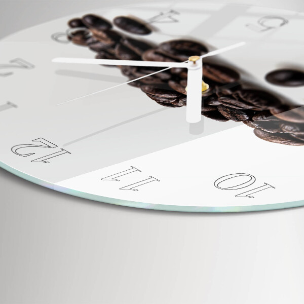 Round wall clock Coffee Beans