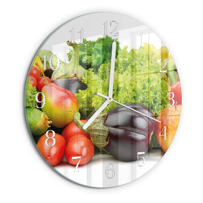 Round wall clock Vegetables