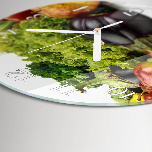 Round wall clock Vegetables