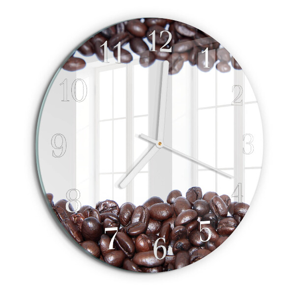 Round wall clock Coffee Beans
