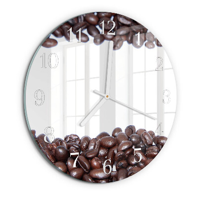 Round wall clock Coffee Beans