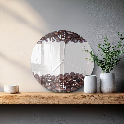 Round wall clock Coffee Beans