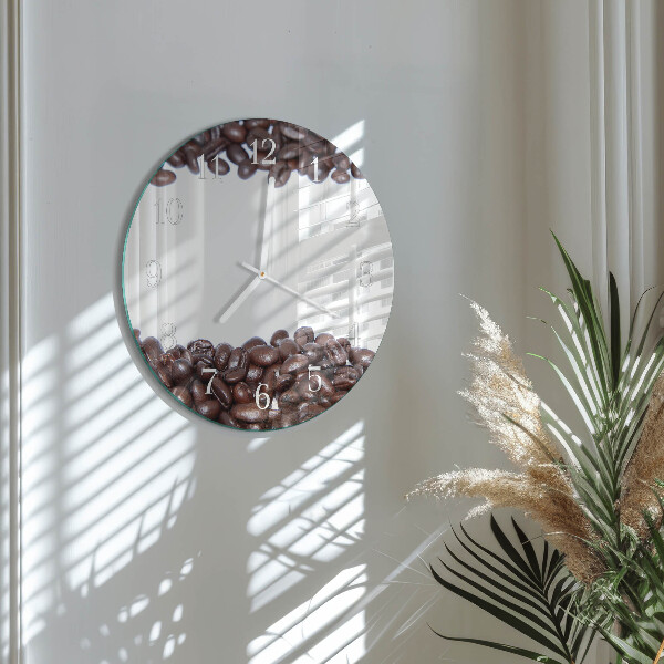 Round wall clock Coffee Beans