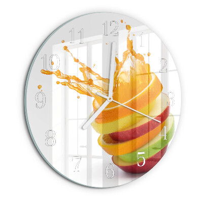 Round wall clock Fruit