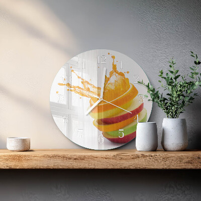 Round wall clock Fruit