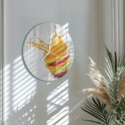 Round wall clock Fruit