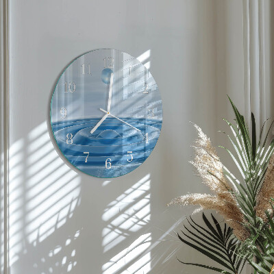 Round wall clock Water