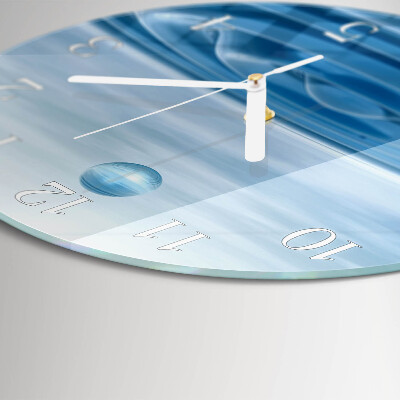 Round wall clock Water