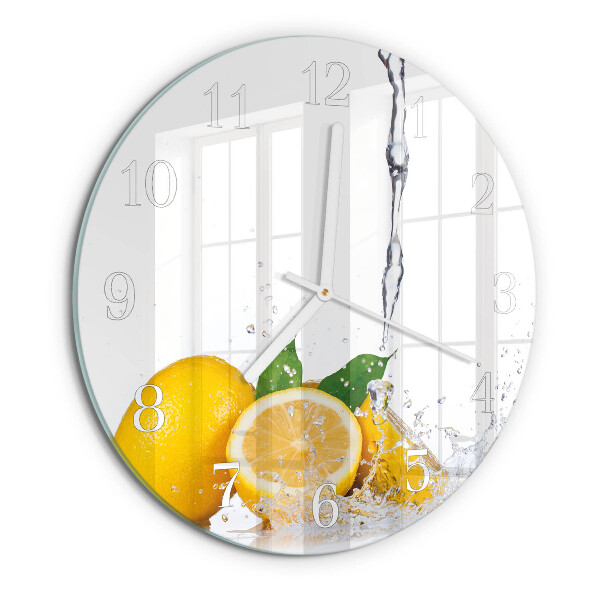 Round wall clock Lemons