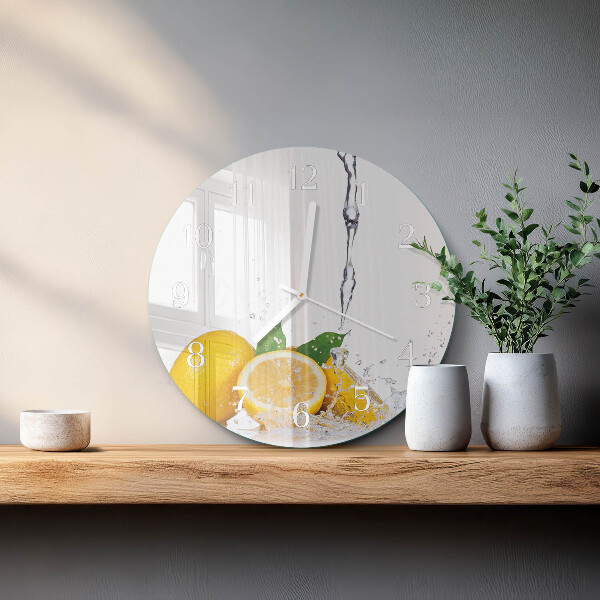 Round wall clock Lemons