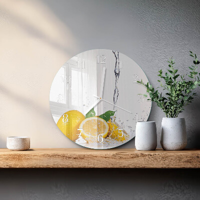 Round wall clock Lemons