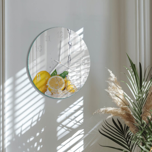 Round wall clock Lemons