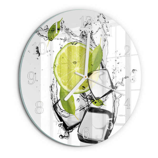 Round wall clock Calcium carbonate