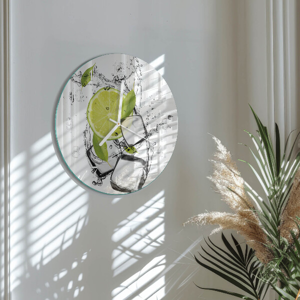 Round wall clock Calcium carbonate