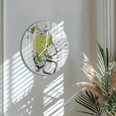 Round wall clock Calcium carbonate