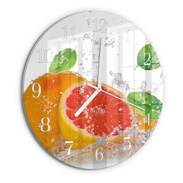 Round wall clock Grapefruit