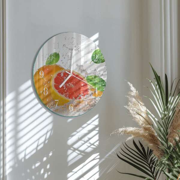 Round wall clock Grapefruit