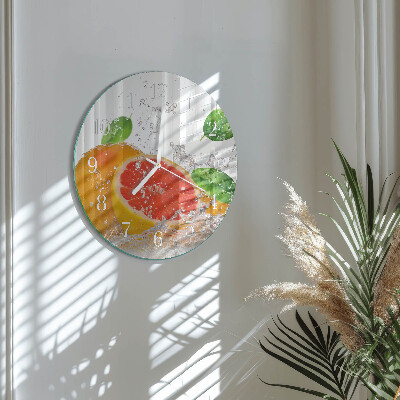 Round wall clock Grapefruit