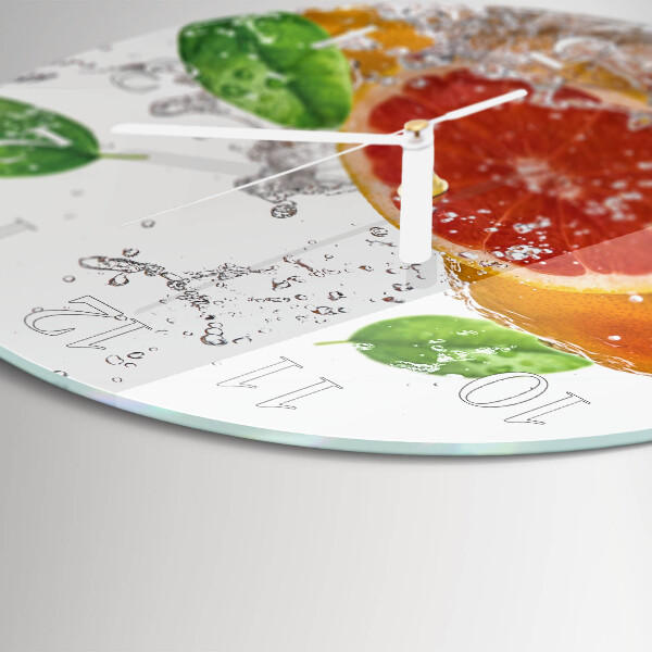 Round wall clock Grapefruit