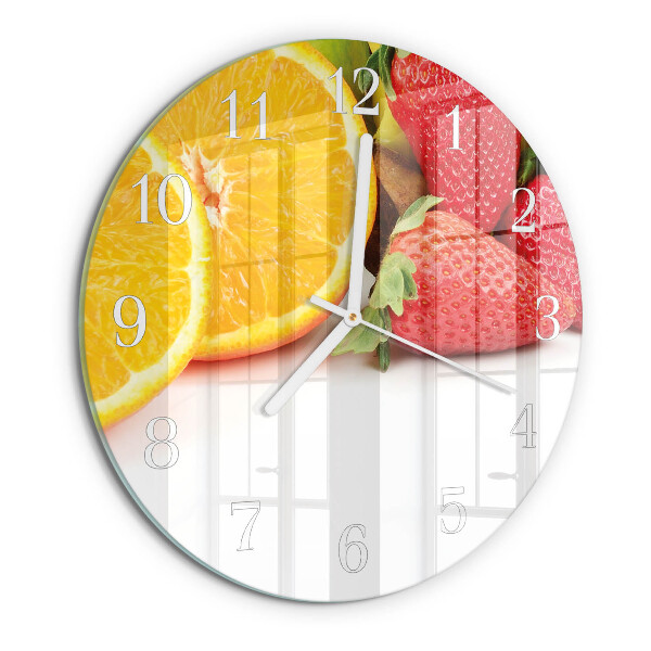 Round wall clock Fruit